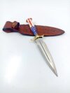 Double Edged Custom Handmade Dagger Knife American Handle