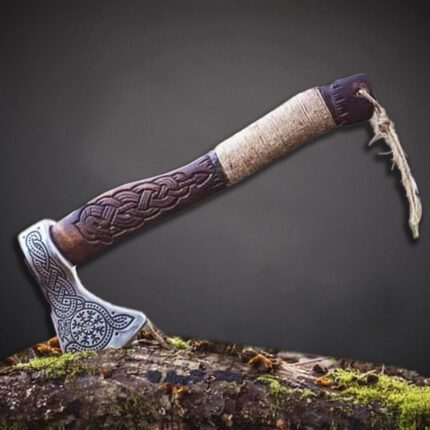 Hunting Axe Handmade D2 Steel Blade Rose Wood Handle