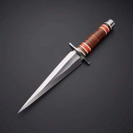 Sharpness Of Dagger Knife D2 Steel Blade 1095 Wood & Horn Handle