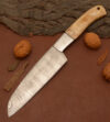 Chef Knife Wood Handle + Leather Sheath