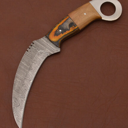 Karambit Knife Wood + Sheath