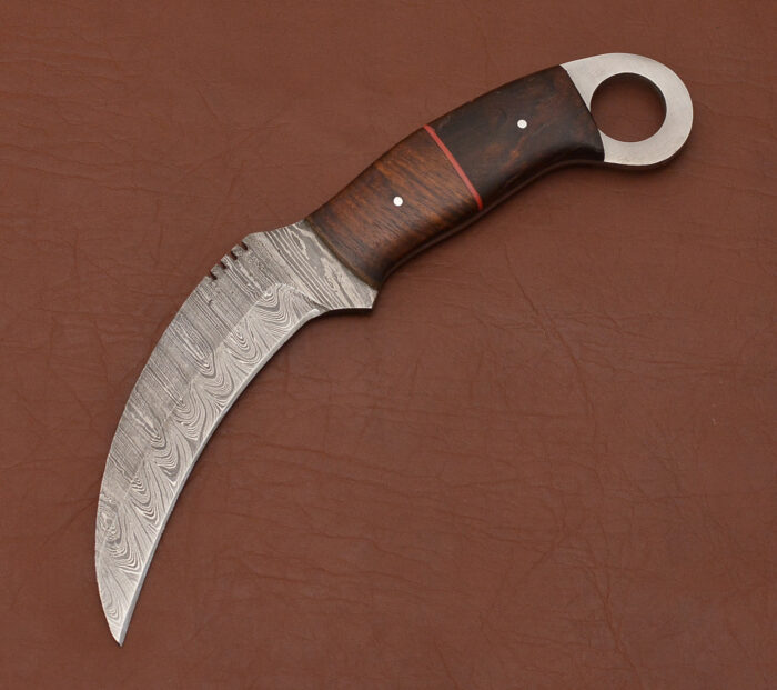 Handmade Karambit Knife With Leather Sheath
