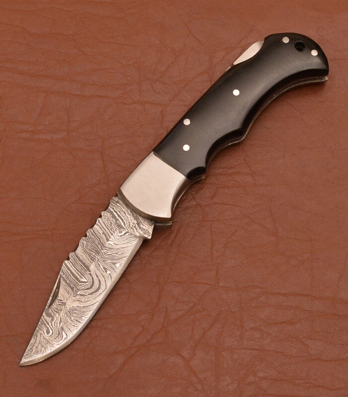 Folding Knife Rison Handle + Sheath
