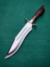 Best Bowie Knife Handmade Stainless Steel Blade Stag Horn Handle With Leather Sheath