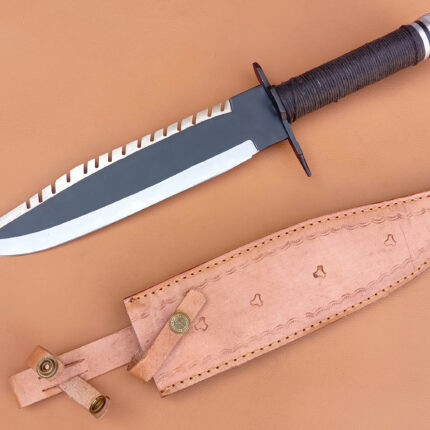 Rambo Knife With Leather Sheath
